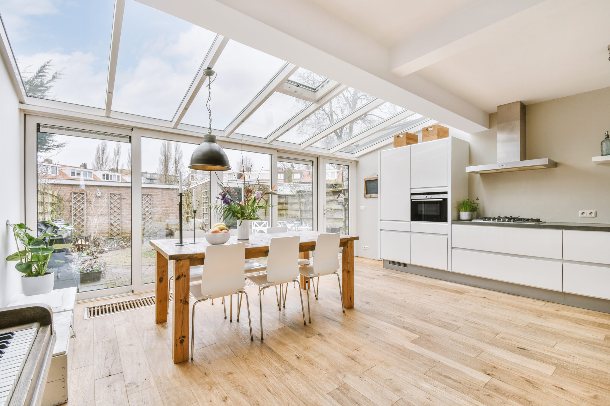 open plan kitchen
